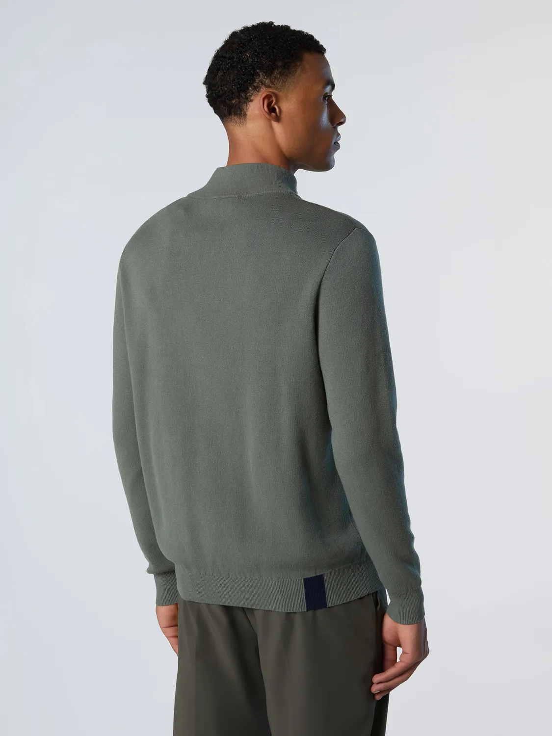 North Sails pull zippé bonded viscose coton