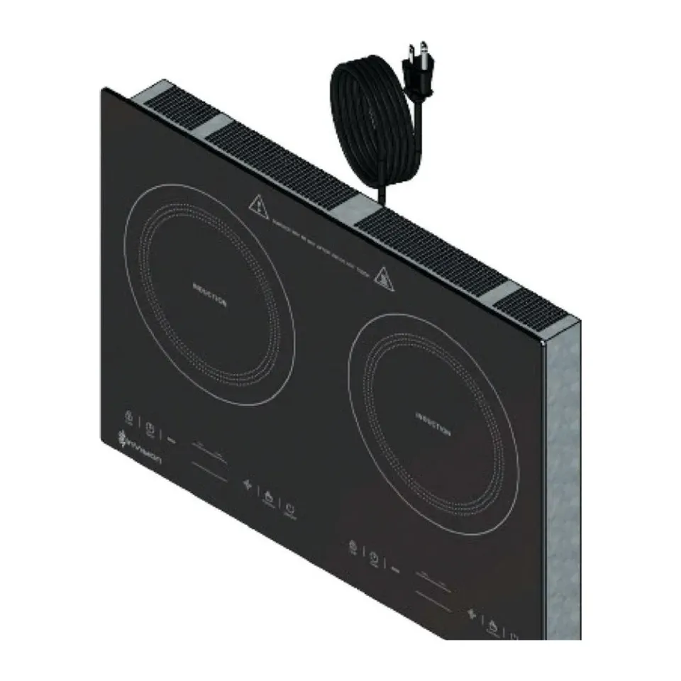 InVision plaque induction double 110V 1800W tactile