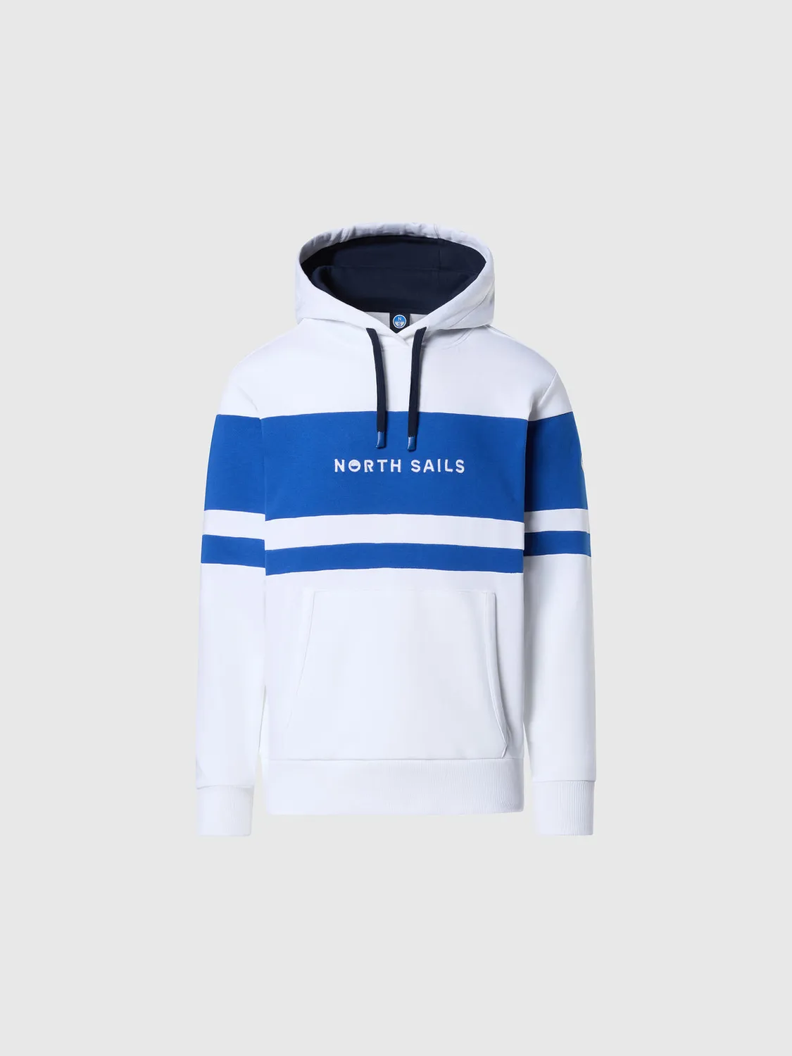 North Sails Hoodie sweat à capuche rayures coton bio