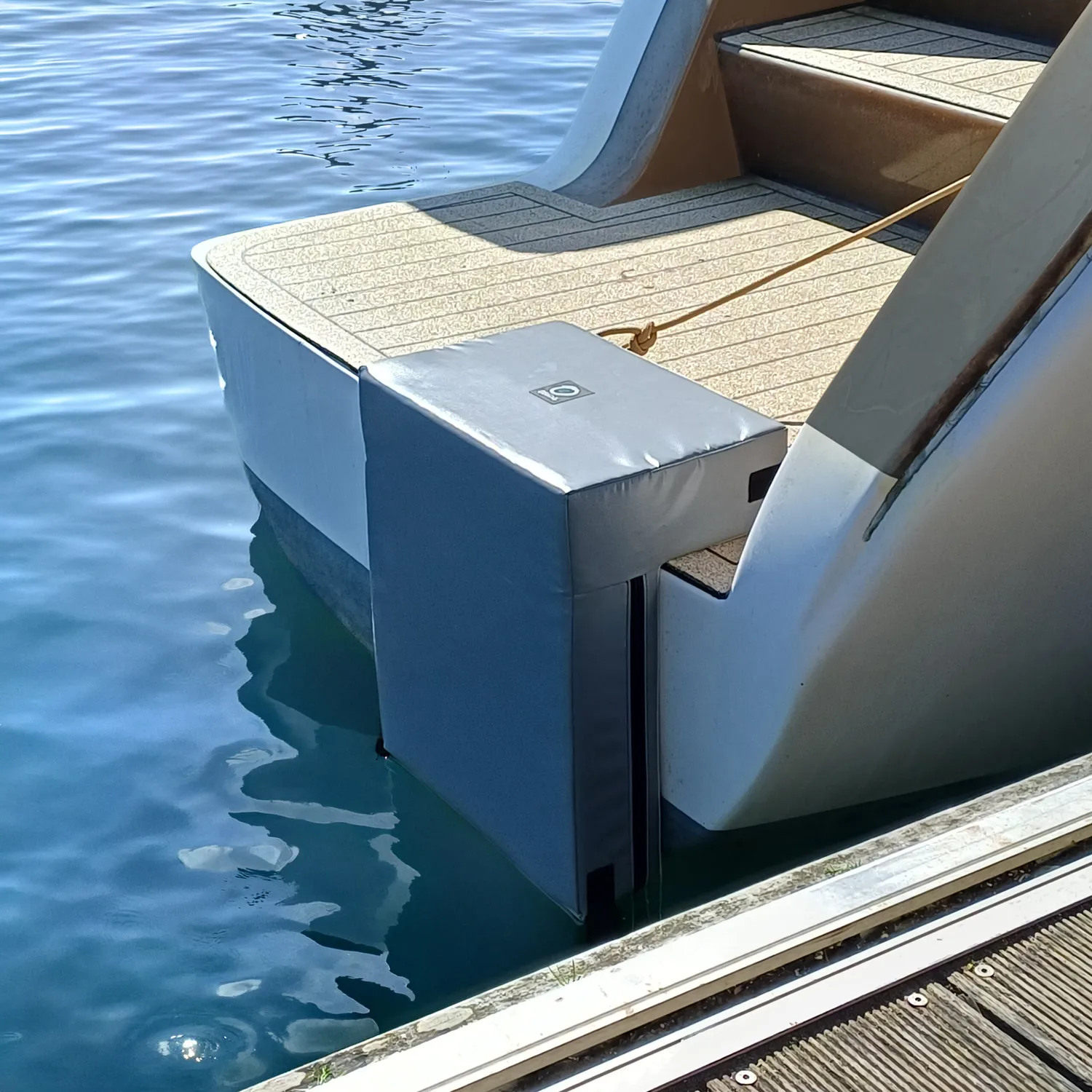 Ino Block pare-battage d’angle en L gris 40x45 cm