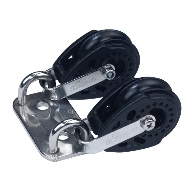 Optiparts EX2185 platine + poulies Harken 29 mm Laser ILCA