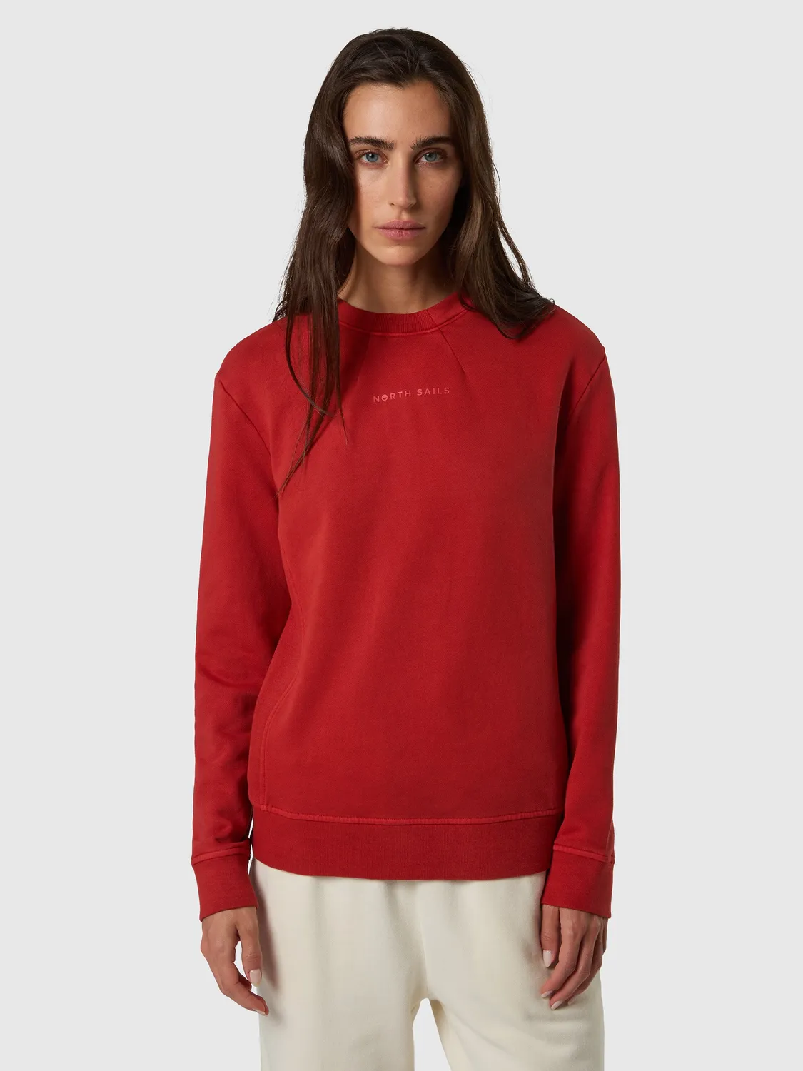 North Sails sweatshirt femme côtes latérales molleton