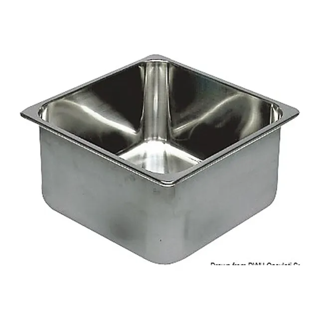 easysea évier inox rectangulaire 360x360x150 mm