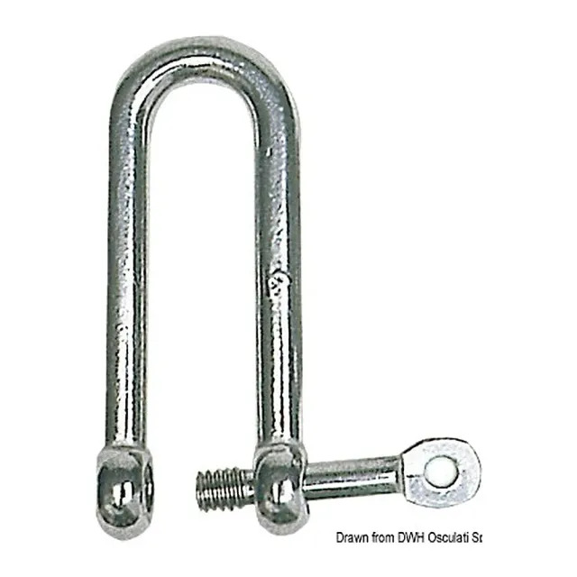 Easysea manille longue axe imperdable inox 10 mm lot de 10
