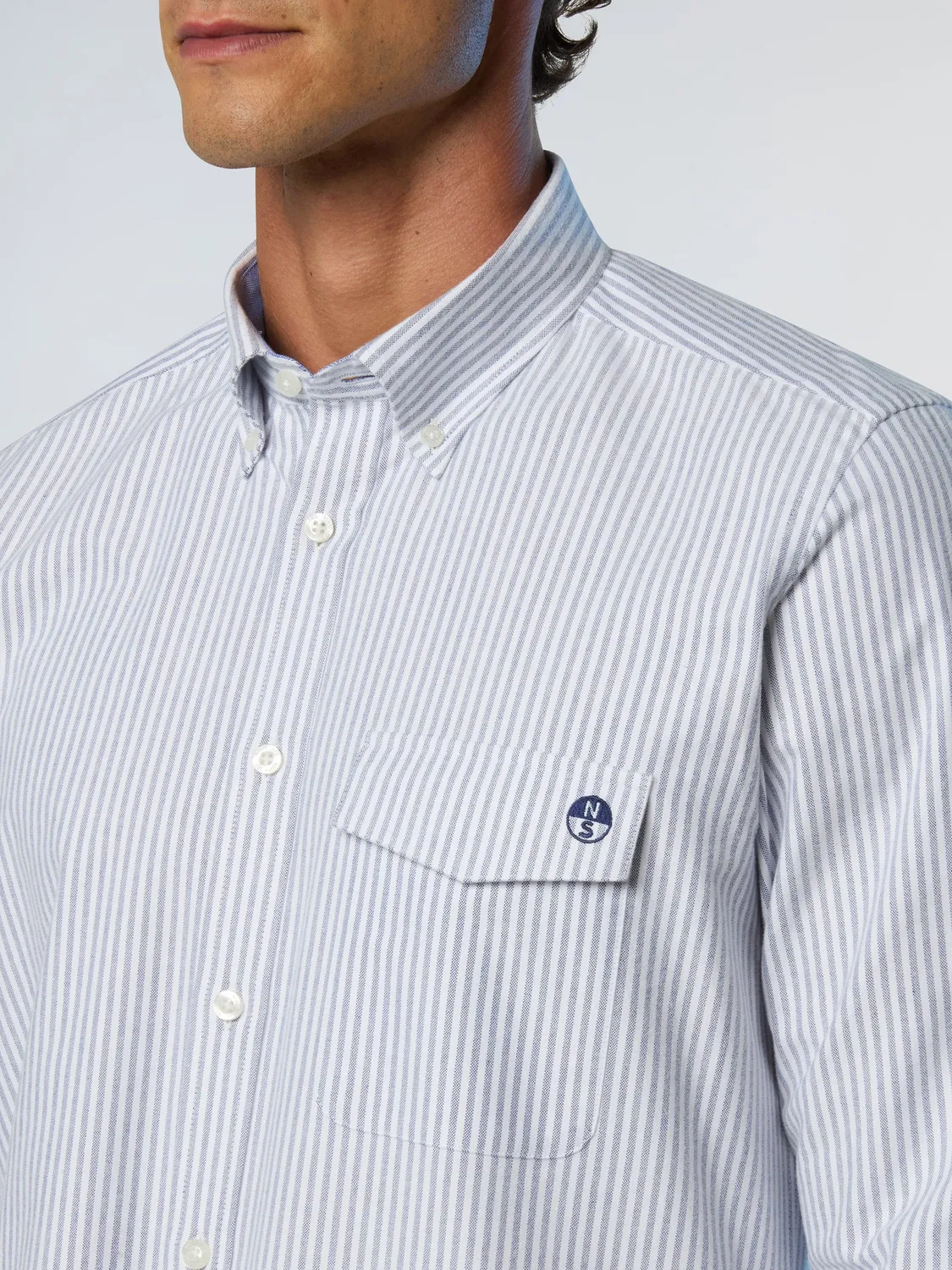 North Sails chemise Oxford rayée brossée homme Combo 1