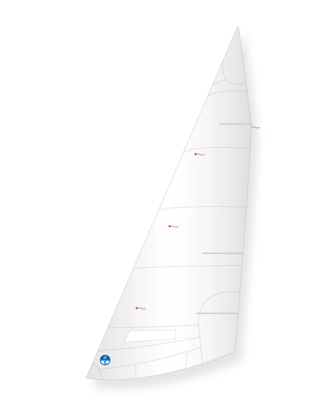 North Sails Fishers Island Jib foc Dacron course