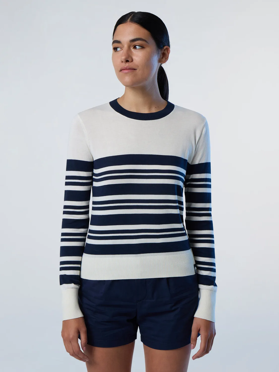 North Sails pull col rond aloe femme coton bio