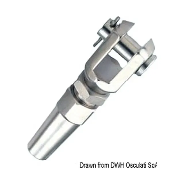 Osculati embout à fourche inox Ø 6 mm pour câble