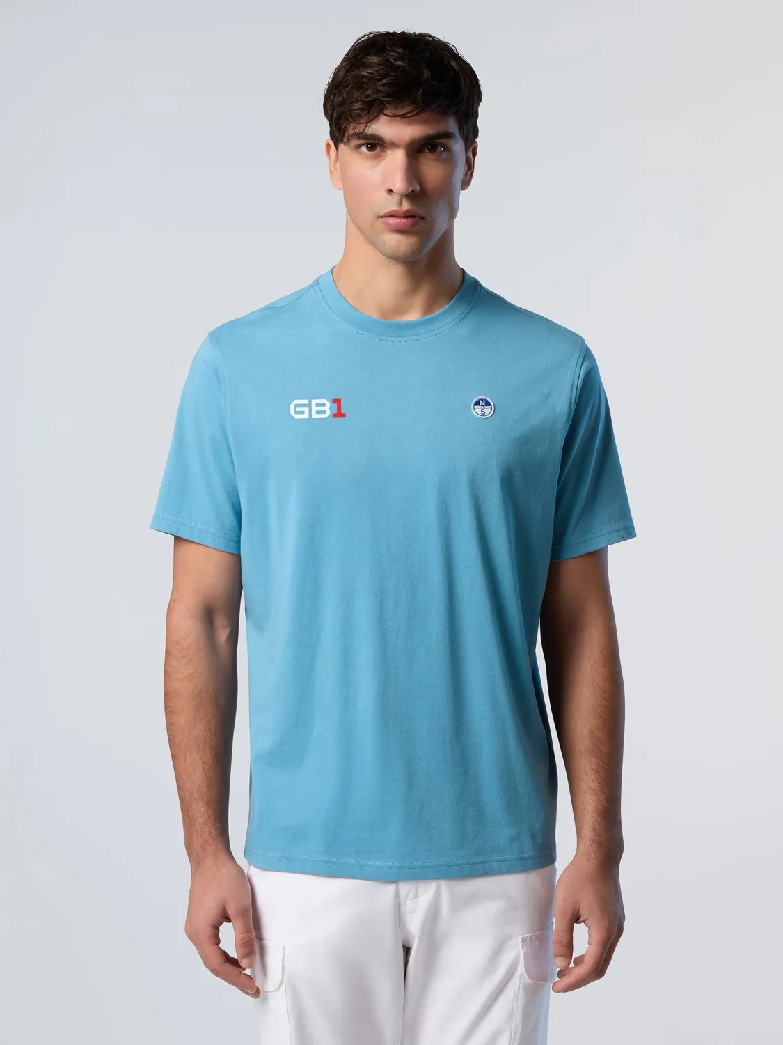 North Sails GB1 t-shirt col rond blanc coton