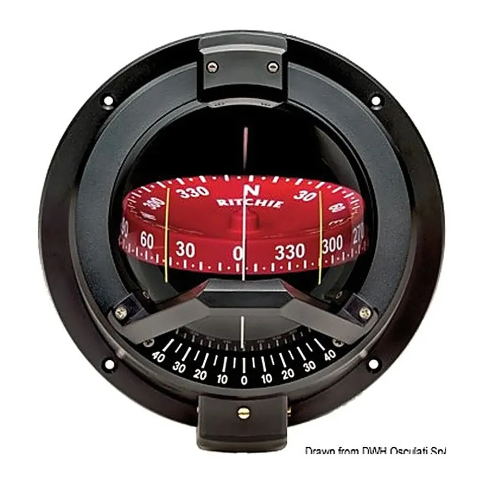 easysea Ritchie Venturi Sail 3"3/4 compas cloison noir rouge