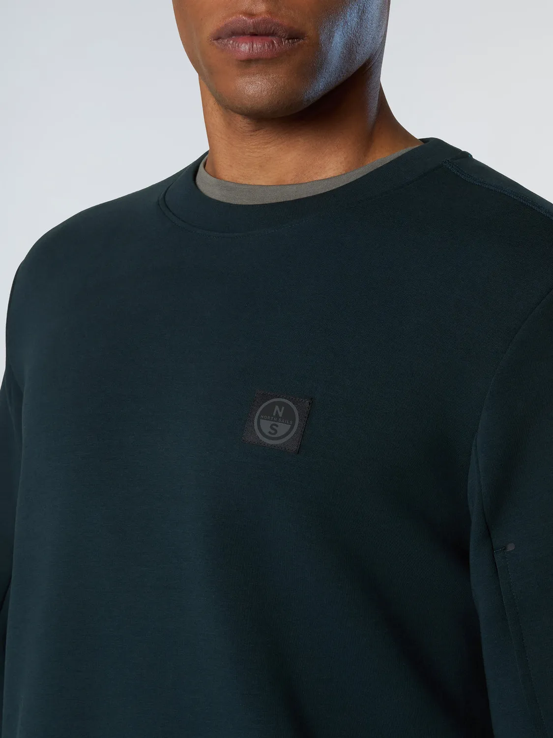 North Sails Scuba sweat col rond recyclé poche manche