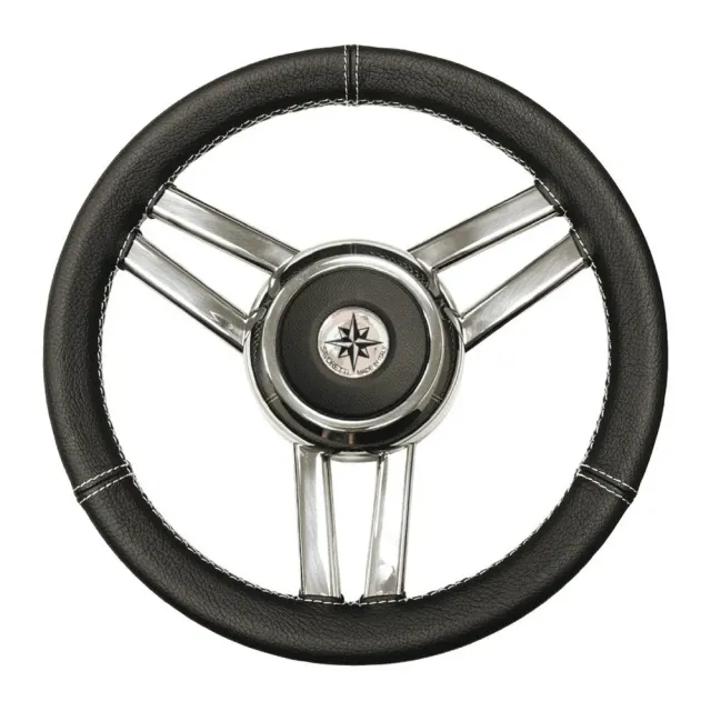 Magnifico volant 3 branches Ø350 mm noir inox