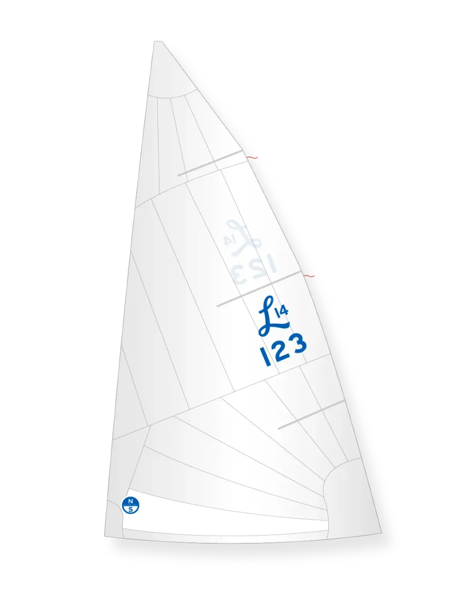 North Sails Lido 14 M-4R grand-voile Dacron régate