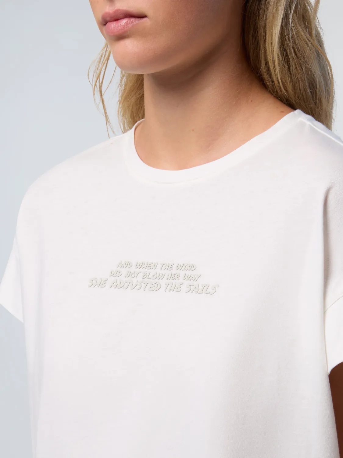 North Sails t-shirt slogan col rond jersey coton