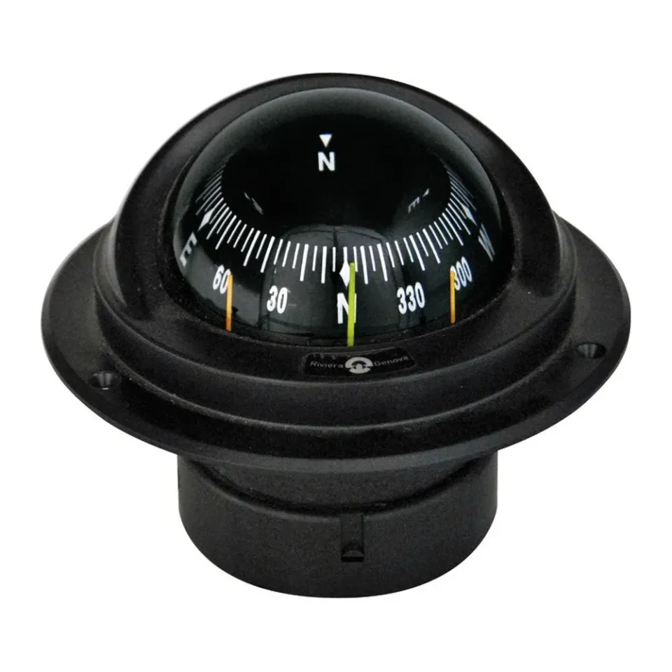 Riviera Idra compas encastrable noir 80 mm LED