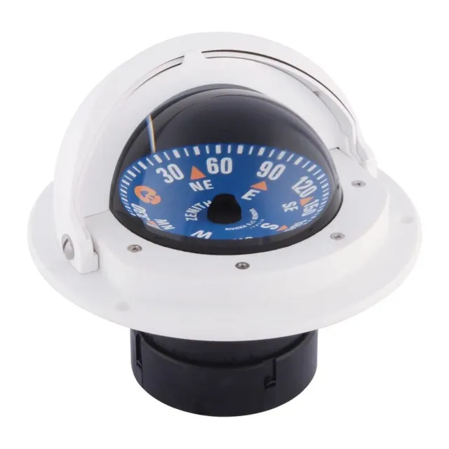 Riviera 3 pouces compas bateau blanc capot
