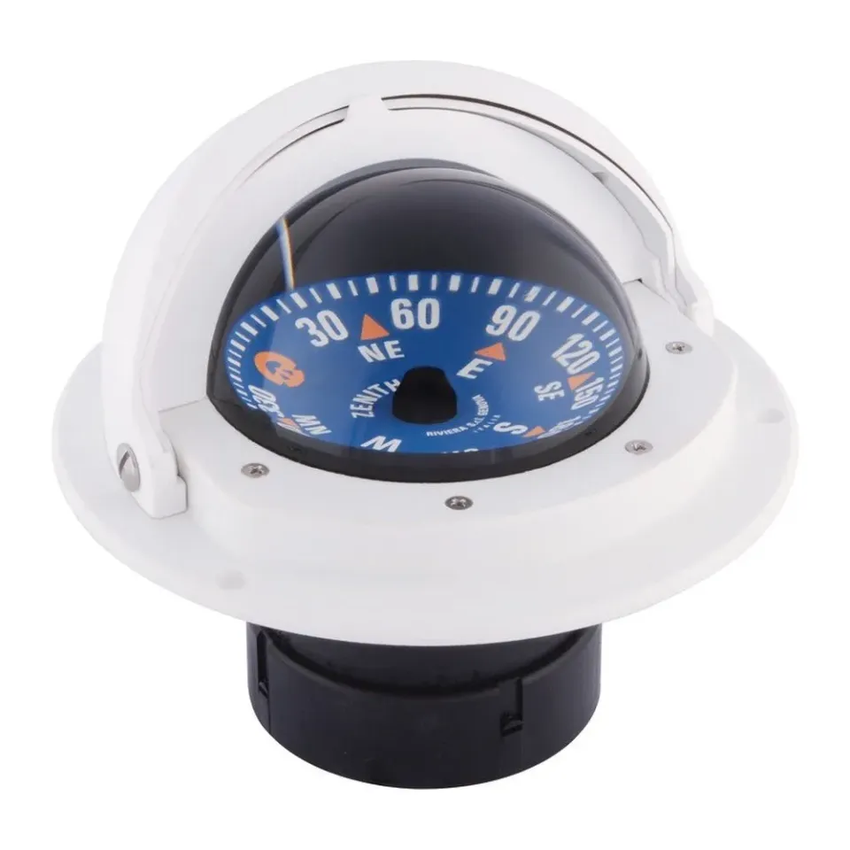 Riviera 3 pouces compas bateau blanc capot