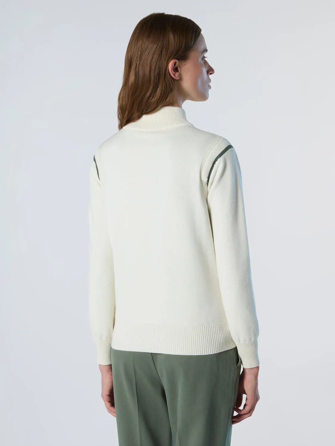 North Sails pull col montant viscose zip Milano