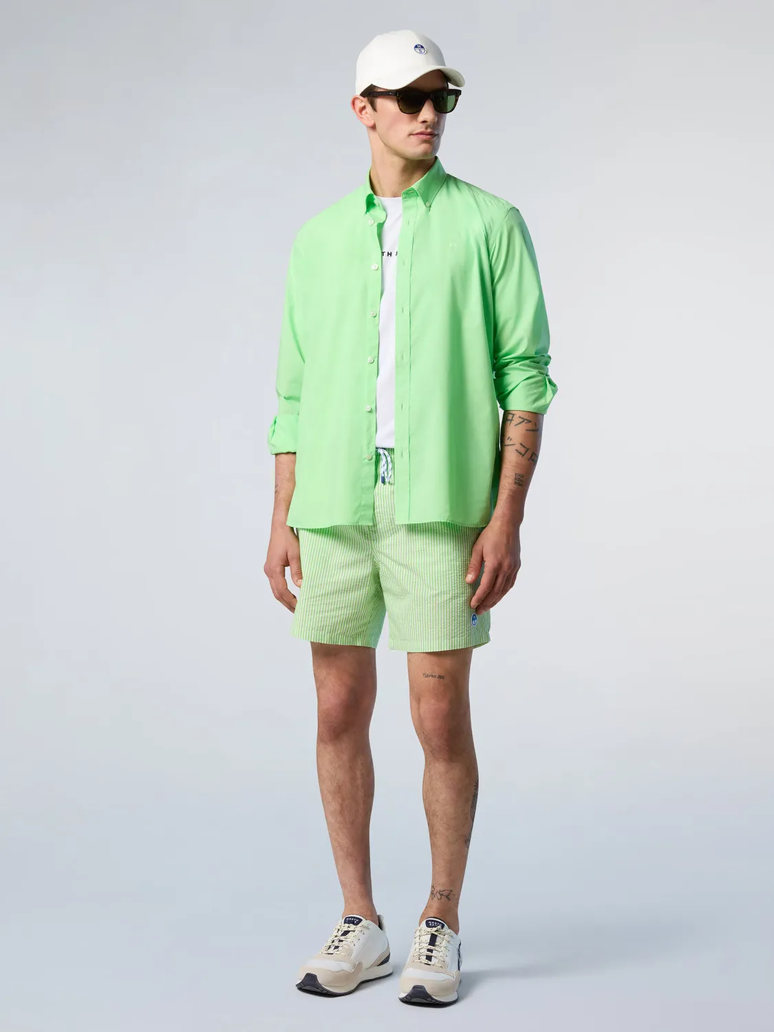 North Sails chemise popeline boutons corozo