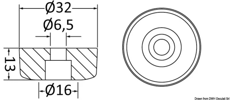 Tecnoseal paire anodes latérales hélice 2 pales