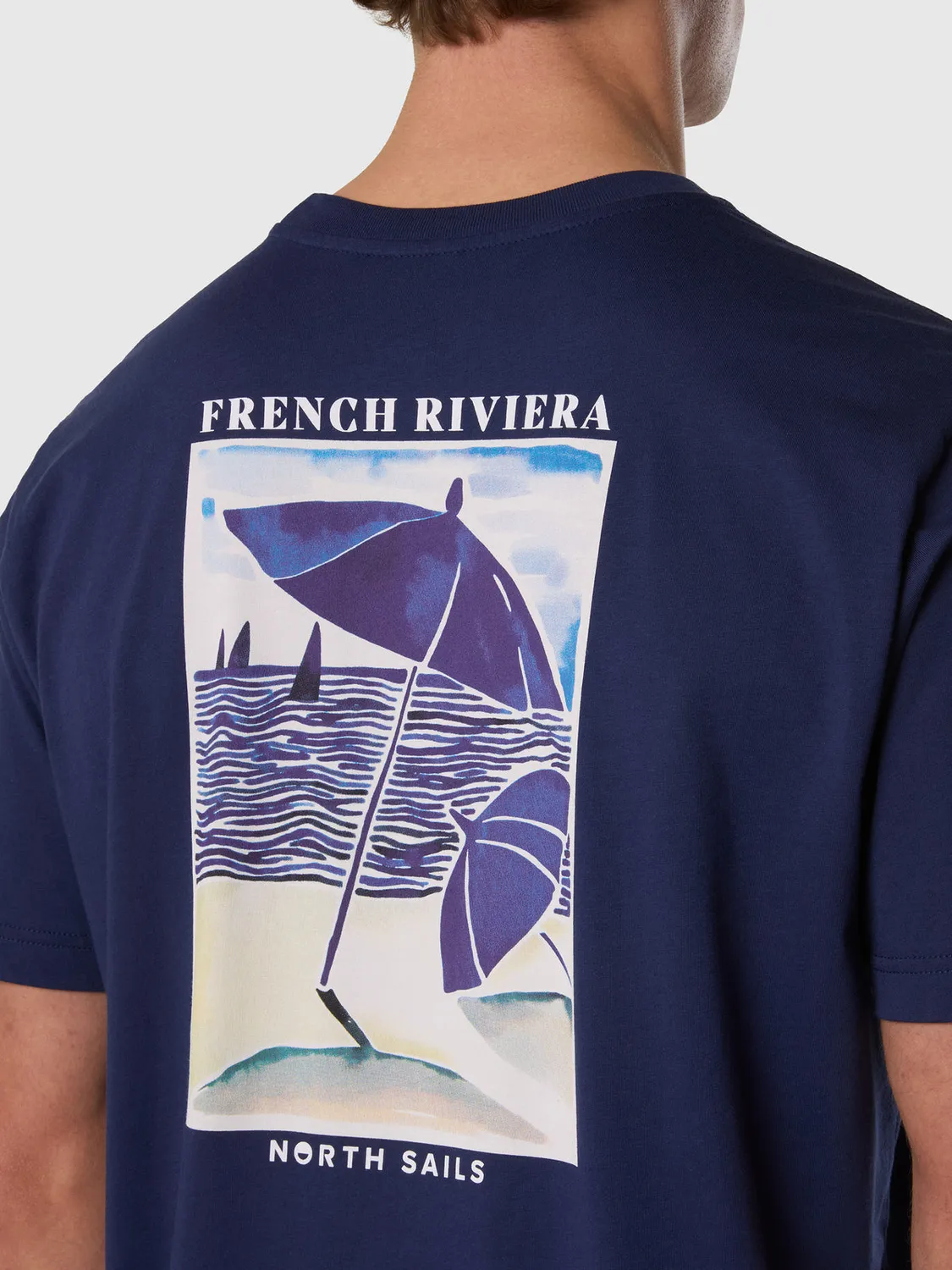 North Sails T-shirt French Riviera coton bio imprimé