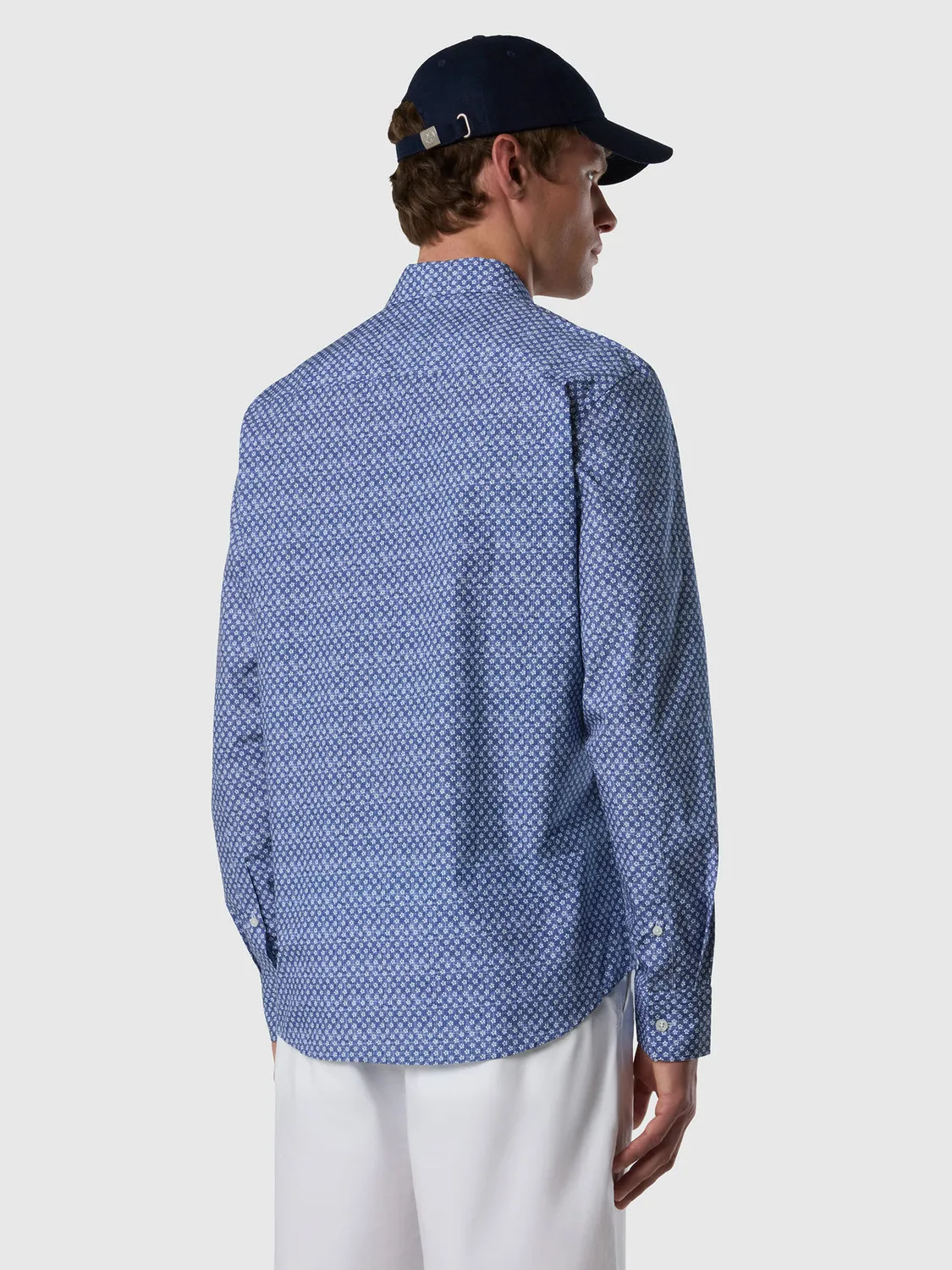 North Sails Patterned chemise popeline coton bio