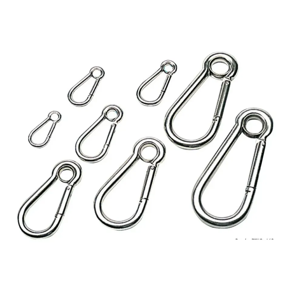 Easysea mousqueton inox 316 œillet 10 mm crochet lot 10 poli