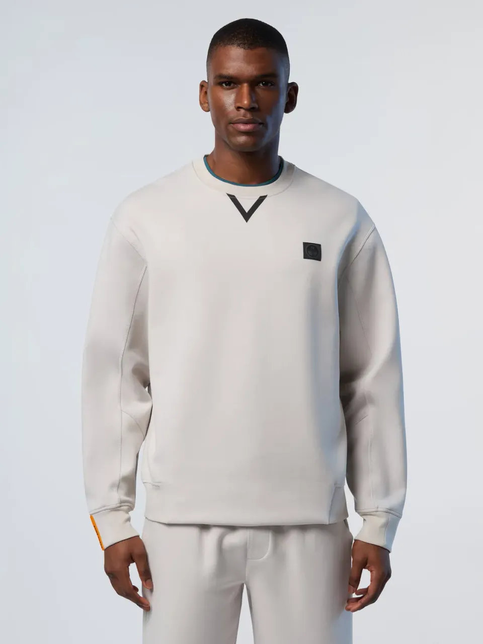 North Sails Interlock sweat col rond coton stretch