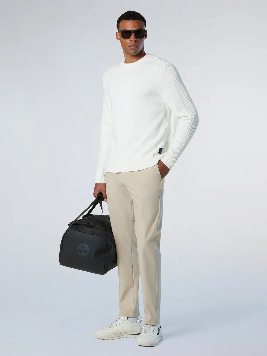 North Sails Defender chino slim stretch nylon poche zippée