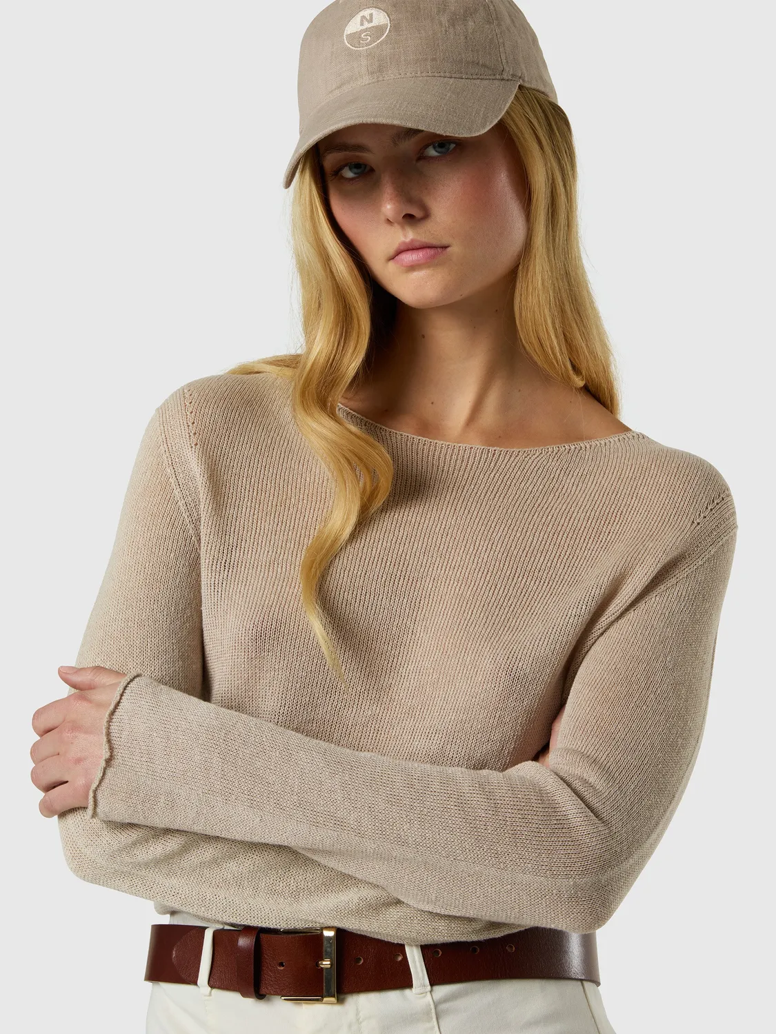 North Sails Seamless pull col bateau femme sans coutures