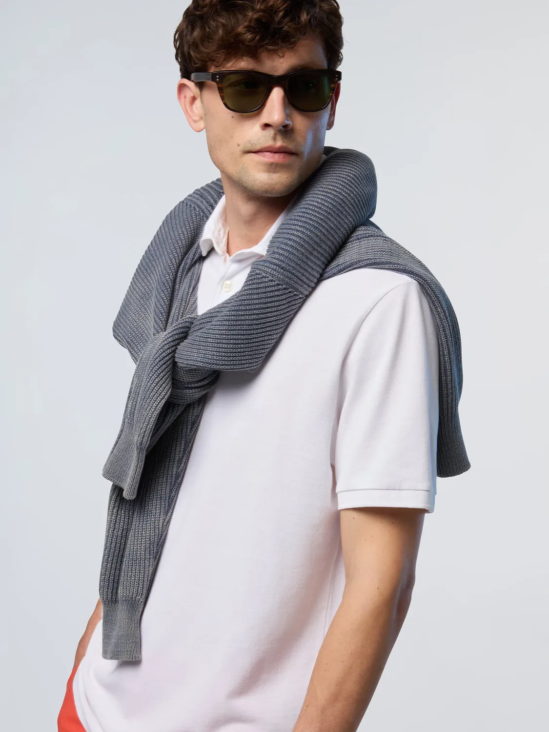 North Sails polo logo brodé homme blanc