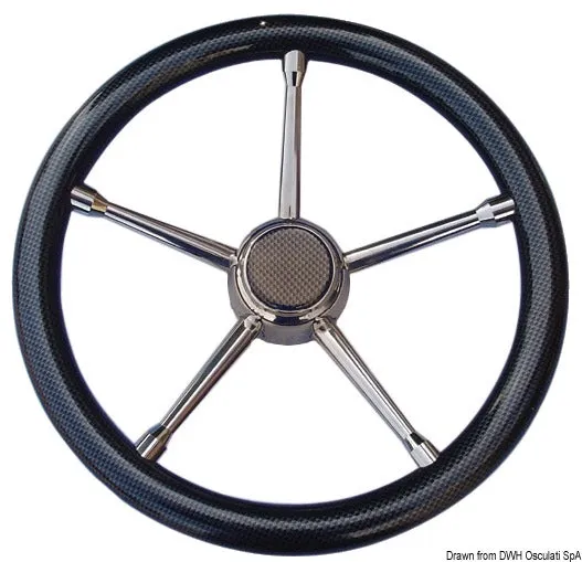 Osculati volant de barre gris inox 350 mm polyuréthane