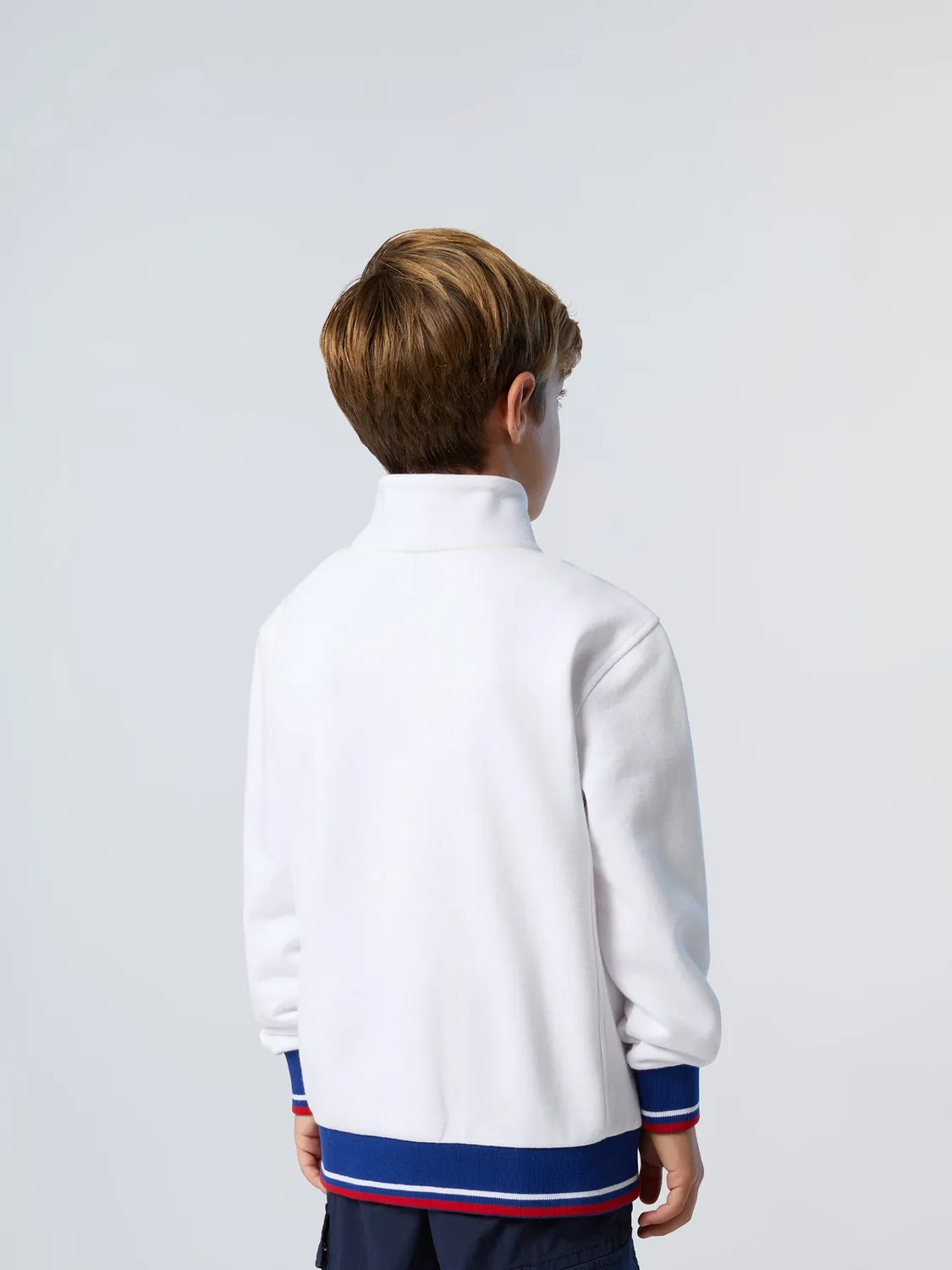 North Sails Newport sweat zippé col montant coton bio