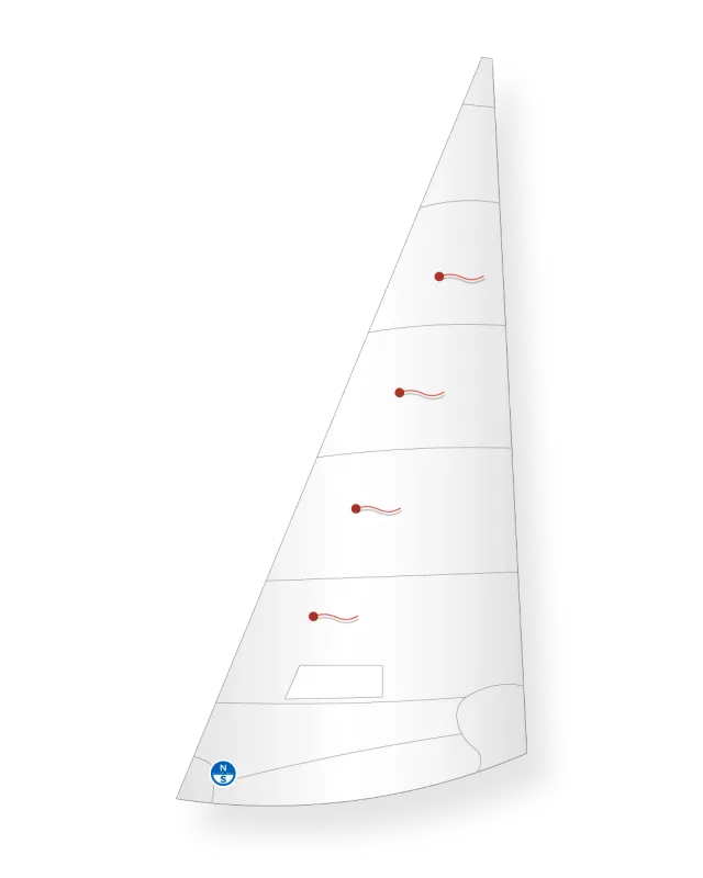 North Sails Cadet J-3 foc Dacron coupe crosscut