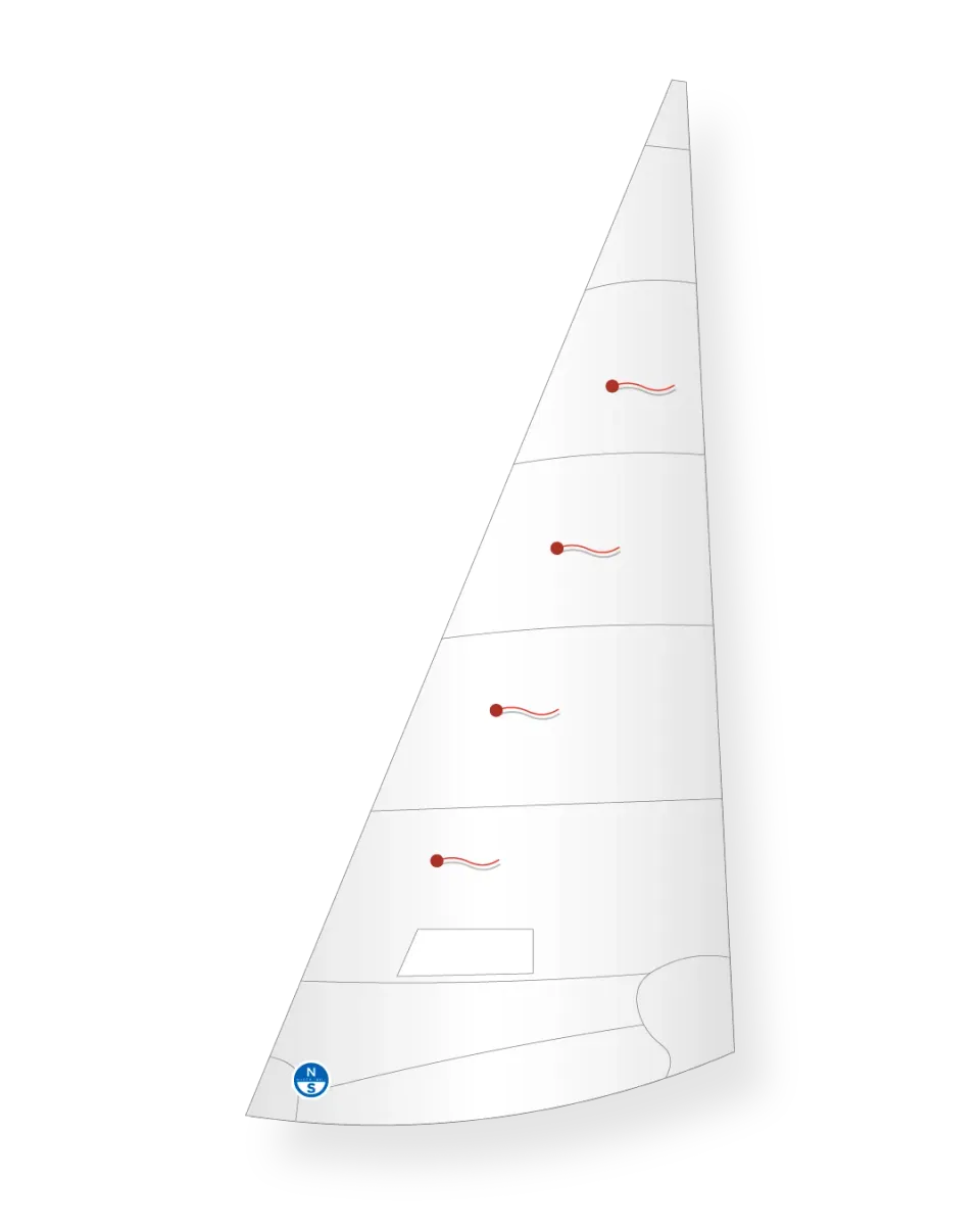 North Sails Cadet J-3 foc Dacron coupe crosscut