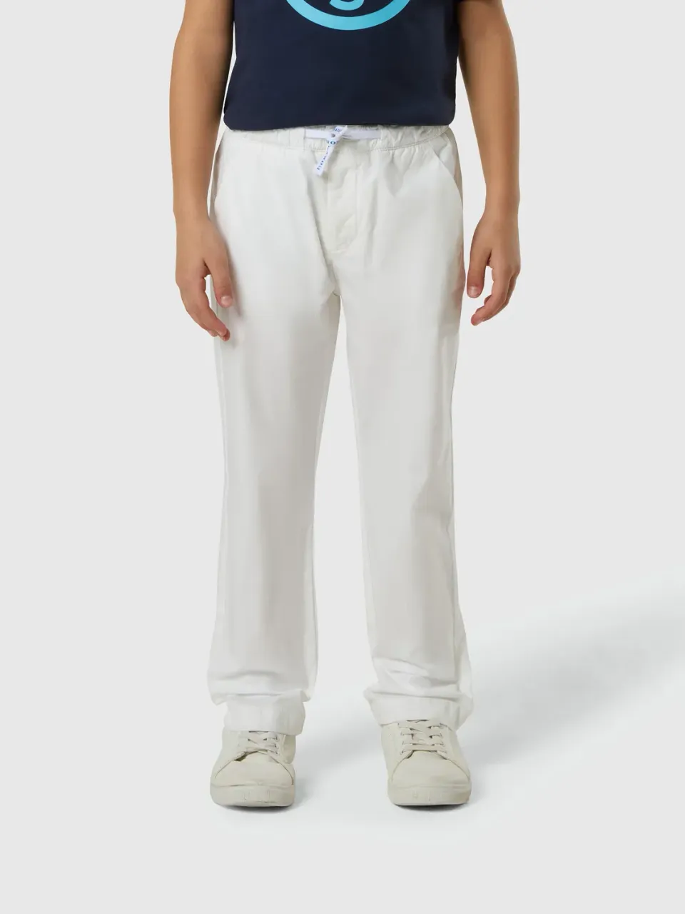 North Sails chino enfant taille élastique blanc