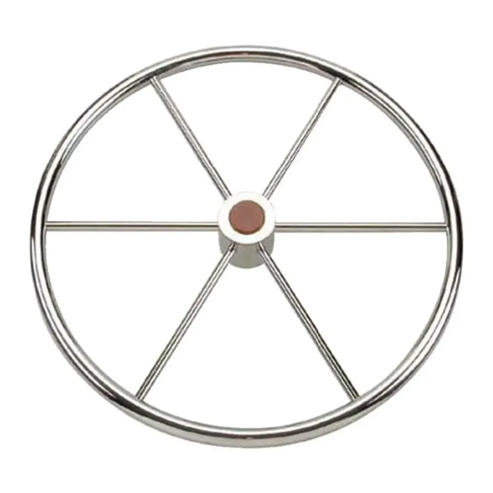 Osculati barre à roue inox 6 branches 700 mm polie