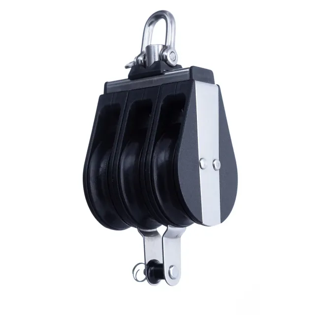 RWO R5515 57 poulie triple émerillon bout 12mm