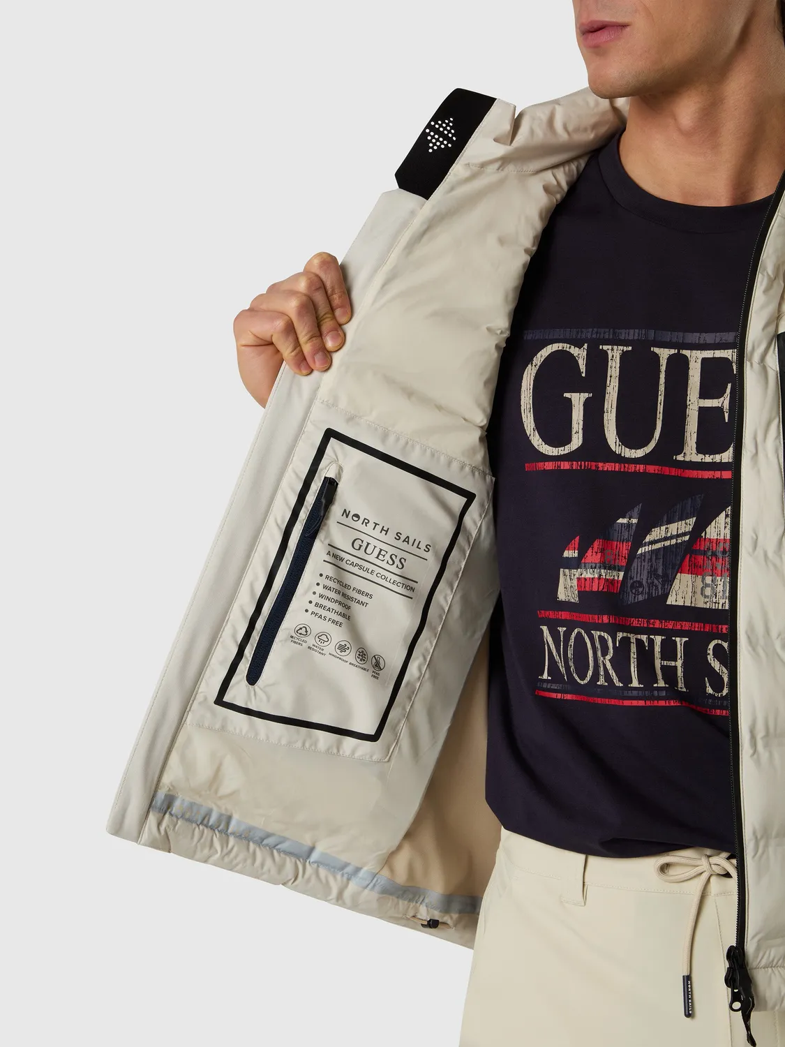 Guess X North Sails Vest gilet homme Lovers Beach