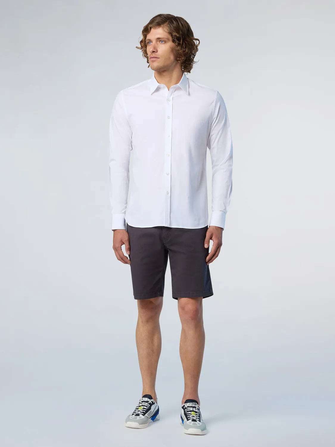 North Sails chemise popeline homme boutons logo