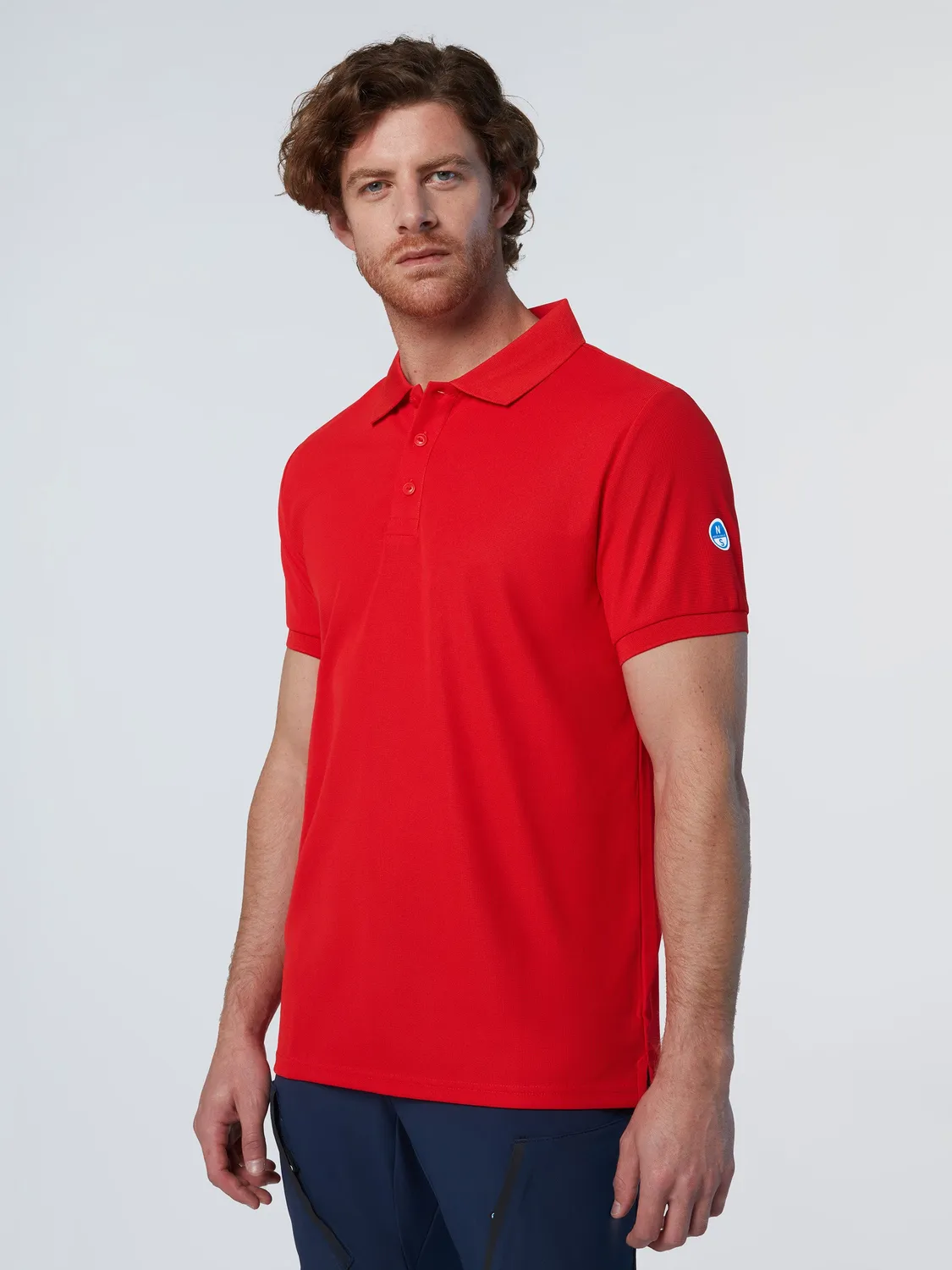 North Sails Fast Dry polo anti-UV rouge feu