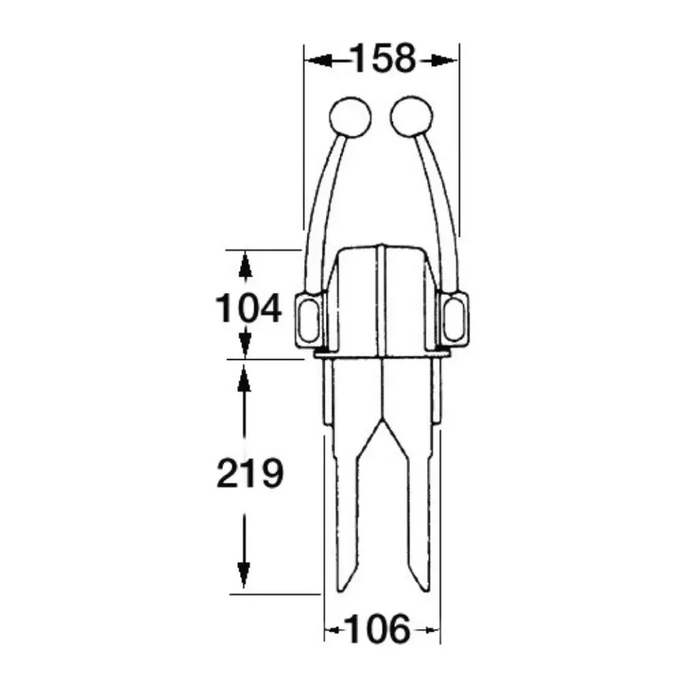 Ultraflex mono-levier boîtier commande bimoteur