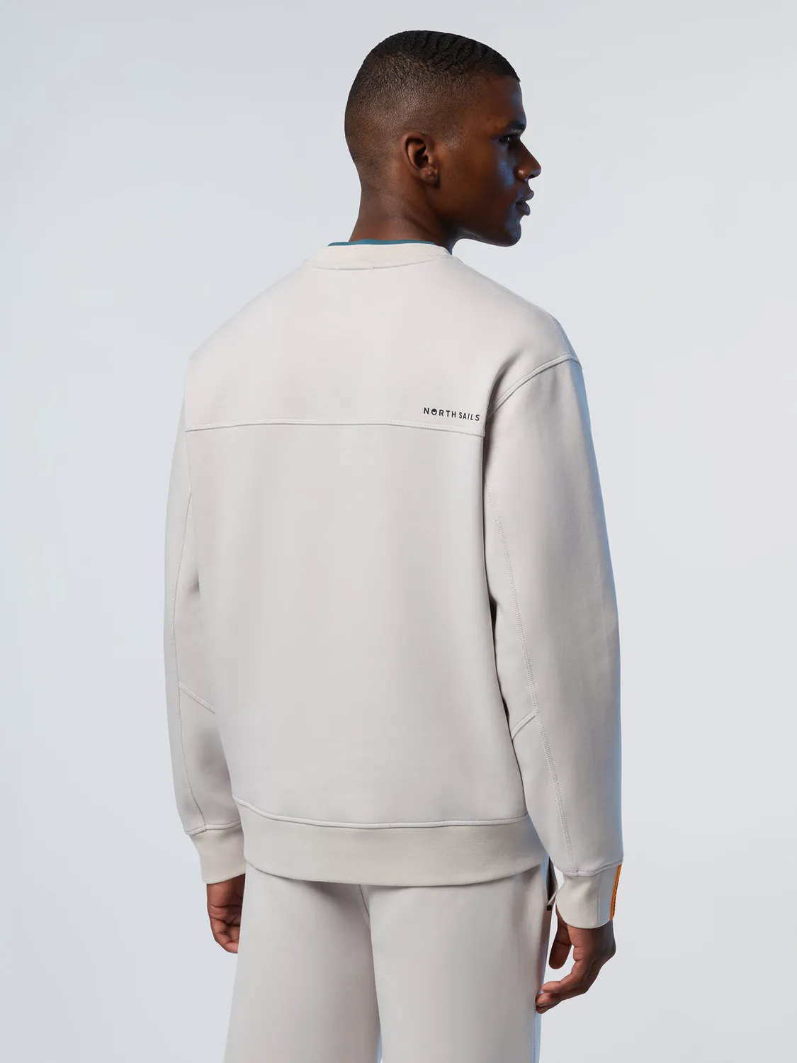 North Sails Interlock sweat col rond coton stretch