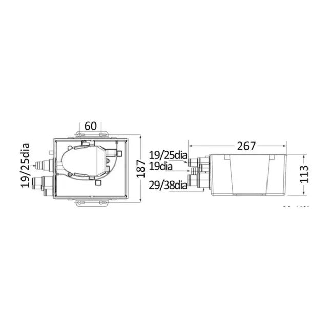 Attwood système pompe puisard douche 27 l/min 12V Sahara MK2