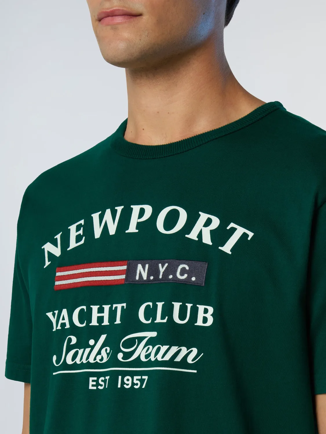 North Sails Sailing Print t-shirt Forest Biome