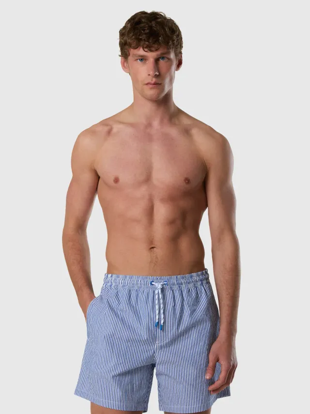 North Sails short de bain seersucker rayé