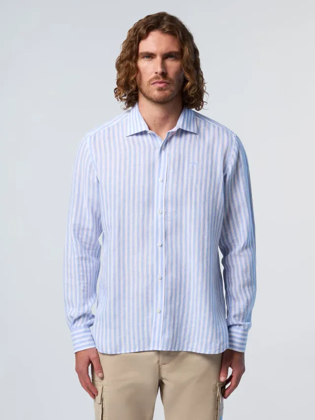 North Sails chemise lin rayée large été