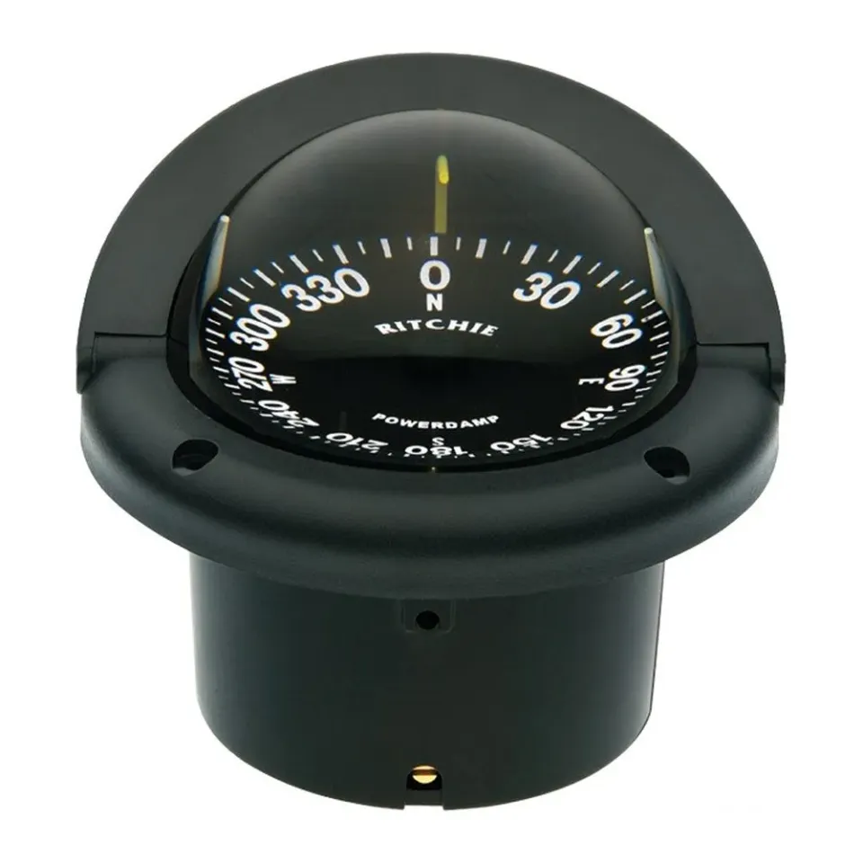 Ritchie Helmsman compas encastrable 3"3/4 noir éclairage 12V