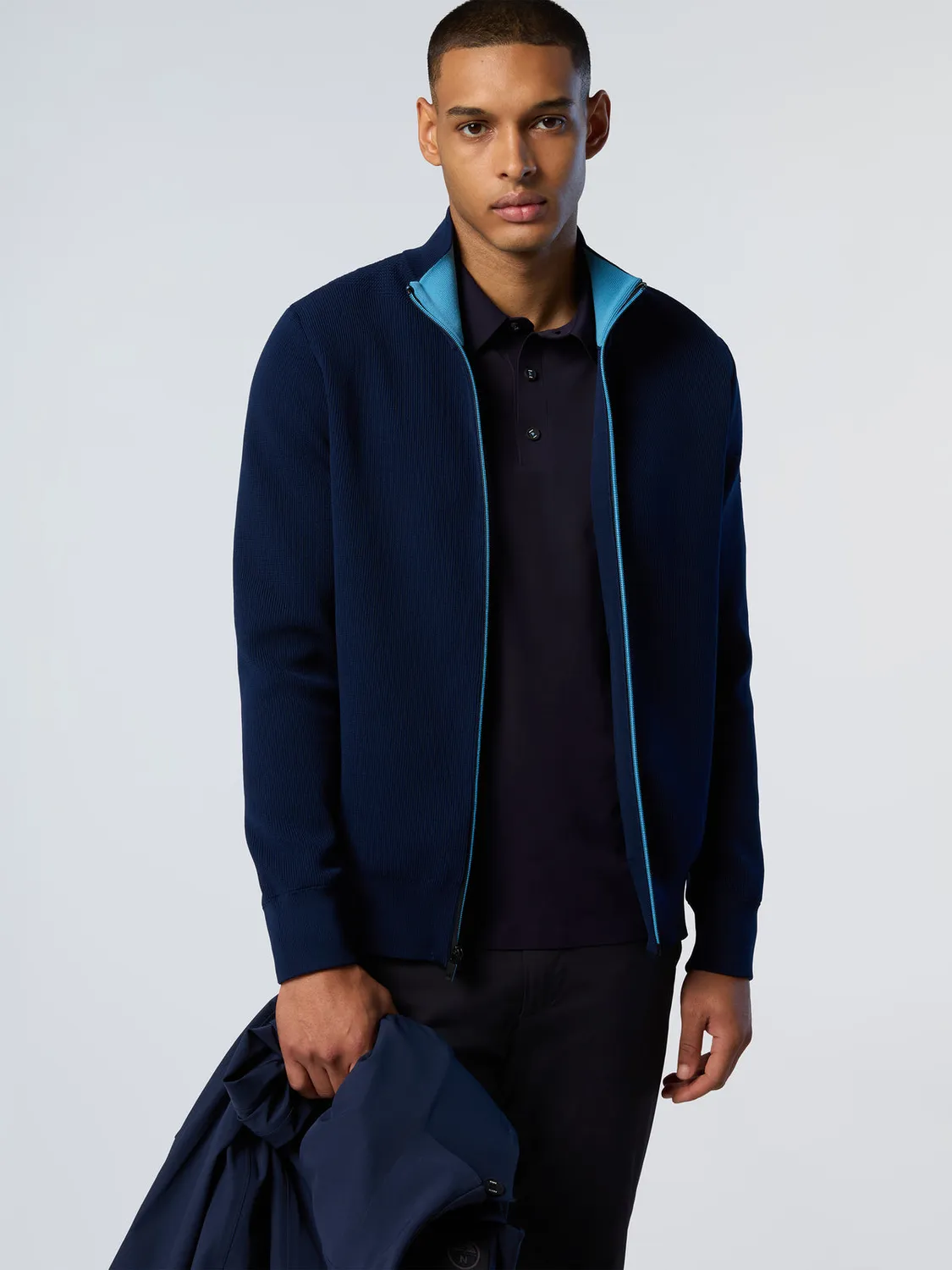 North Sails Technical Knit pull zippé col montant polyester recyclé