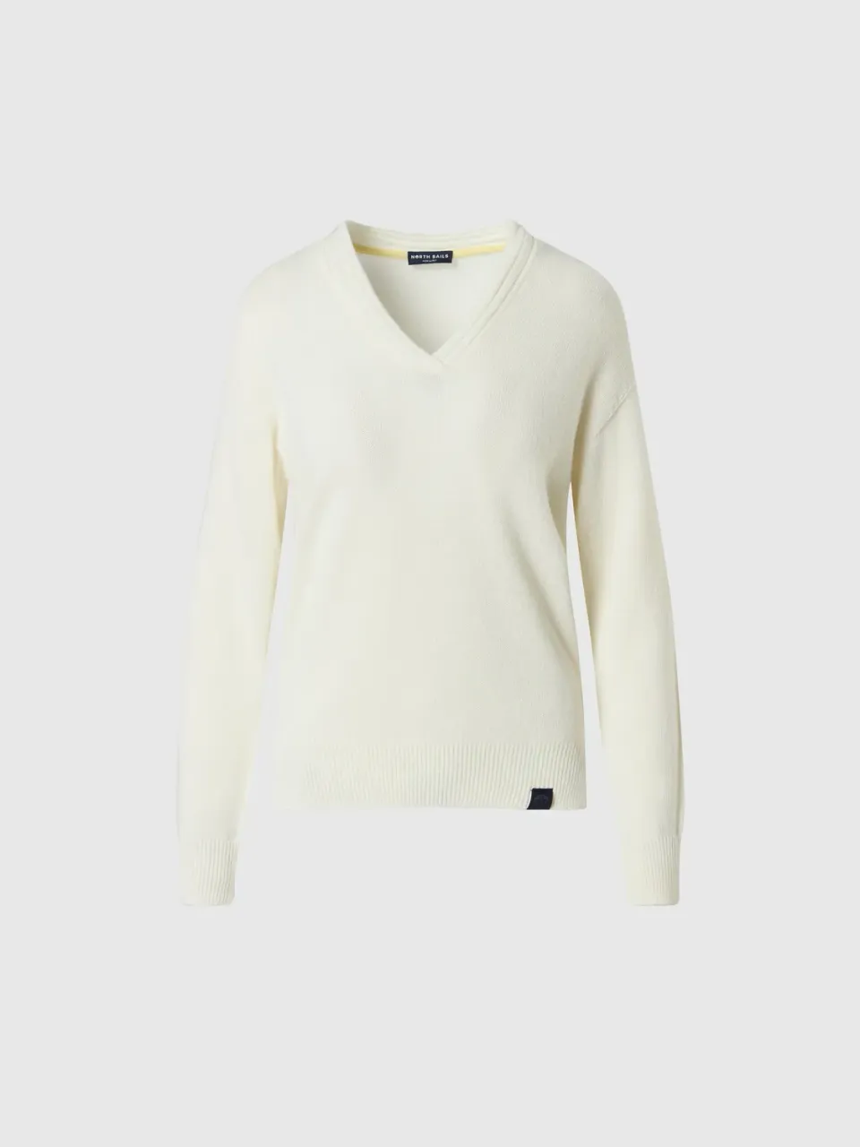North Sails pull col V manches raglan Marshmallow femme